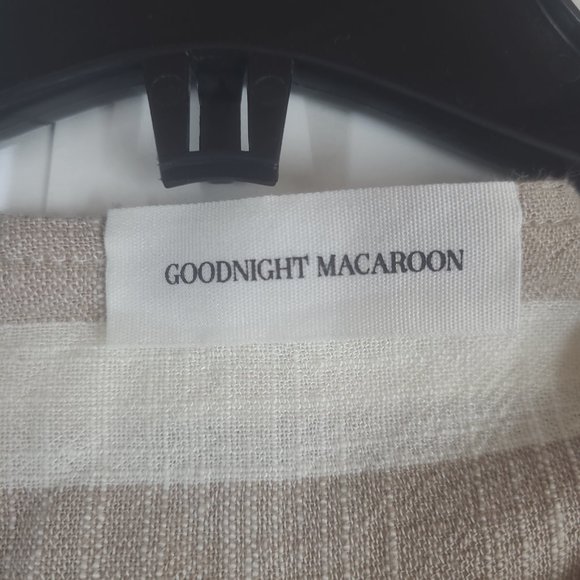 Goodnight Macaroon Women's Button Up Striped - Size Small - Picture 4 of 6